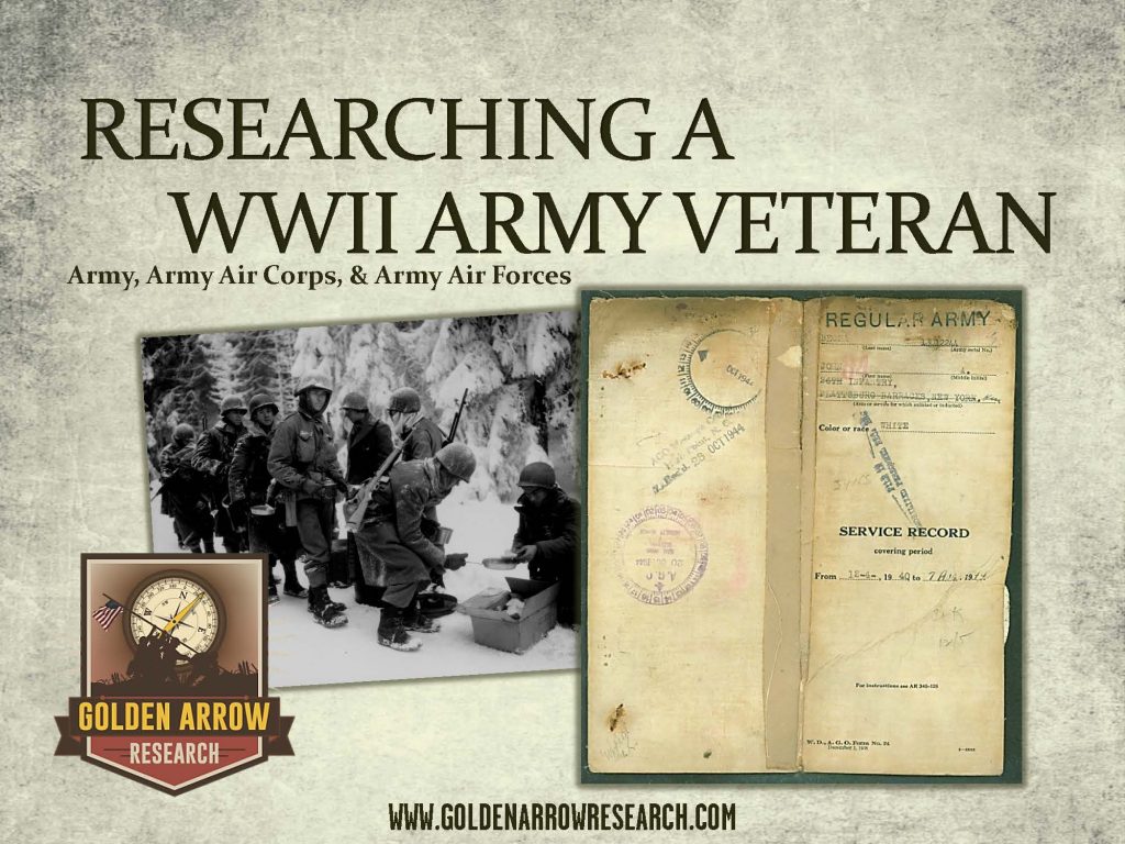 Research a wwii air force aaf veteran golden arrow research