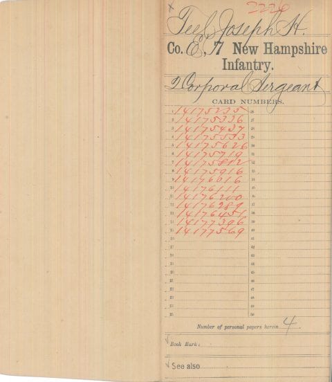 CMRS CIVIL WAR RECORD NATAIONAL ARCHIVES