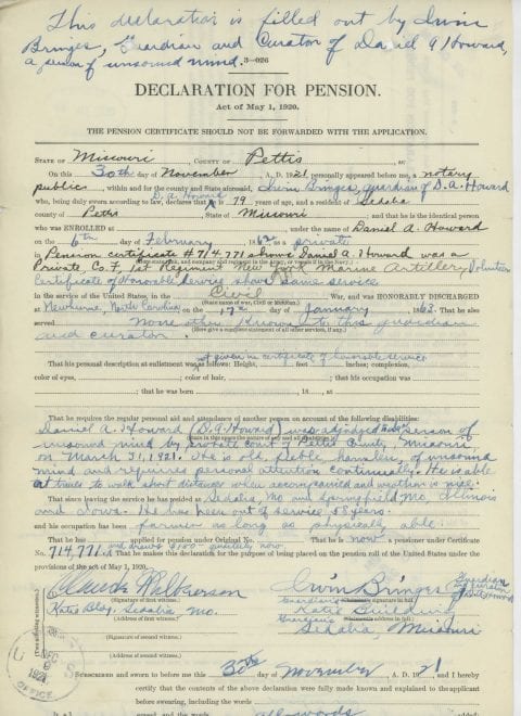 C XC Pension Military Records of Civil War Soldiers Family History and Genealogy Records and Research