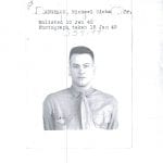 WWII ancestor photograph from genealogy research of military records at the National Archives
