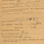 WWI soldier genealogy records from family history research at the National Archives