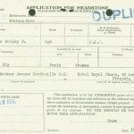 WWI soldier genealogy records from family history research at the National Archives