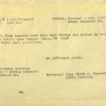 WWI soldier genealogy records from family history research at the National Archives