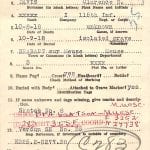 WWI soldier genealogy records from family history research at the National Archives