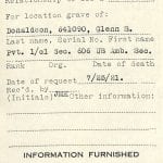 WWI soldier genealogy records from family history research at the National Archives
