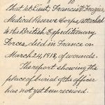 WWI soldier genealogy records from family history research at the National Archives