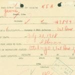 WWI soldier genealogy records from family history research at the National Archives