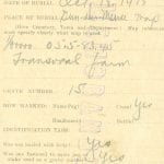 WWI soldier genealogy records from family history research at the National Archives