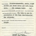WWI soldier genealogy records from family history research at the National Archives