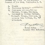 WWI soldier genealogy records from family history research at the National Archives