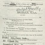 WWI soldier genealogy records from family history research at the National Archives