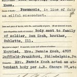 WWI soldier genealogy records from family history research at the National Archives