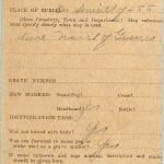 WWI soldier genealogy records from family history research at the National Archives