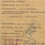 WWI soldier genealogy records from family history research at the National Archives